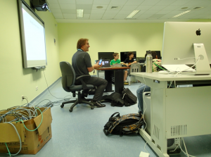 Rob Farber teaching 6-12 grade students in Saudi Arabia